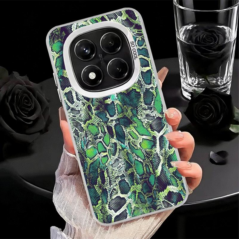 Fashion Snake Skin Pattern Soft Phone Case for Xiaomi Redmi Note 13 14 15 Pro Plus 12S 12 11S 11 11T 10S 10 Shockproof Cover Bac