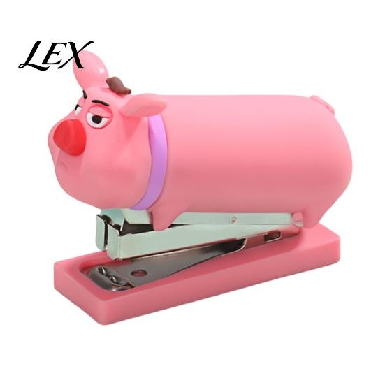 Cartoon Pig Stapler for Back to School Mini Stapler, Cute Shape, Portable Lightweight PVC Small Binding Tool Notebooks Shell Tool, Handheld And Office
