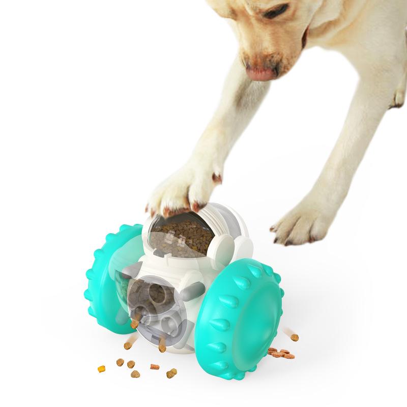 New Dog Toy: Balance Car Tumbler & Slow Feeder