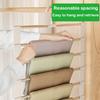 High Quality 5 Layers Trouser Hanger Foldable Stainless Steel Clothes Organizer Hanger Durable Wardrobe Hanger
