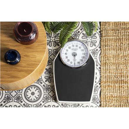 Adler | Mechanical Bathroom Scale | AD 8177 | Maximum Weight (capacity) 150 Kg | Accuracy 1000 G | Black