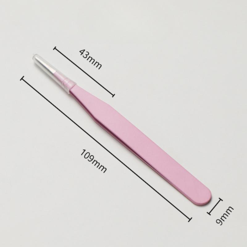 Stainless Steel Straight Curved Tip Tweezers for Nail Art Sticker Rhinestones Picking Tool Makeup Eyelash DIY Tweezer
