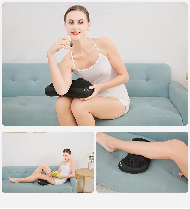 Cervical Spine Massage Pillow with Heat - Multifunctional Massager for Legs, Shoulders, Waist, and Back