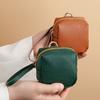 Pochette pour clés de voiture en cuir souple, porte-clés élégant, petite bourse unisexe