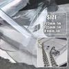 137*50cm PVC Ultratransparentna Tkanina TPU Odzież Wiatrówka Wodoodporna Cienka Kryształowa Owijana Plastikowa Tkanina