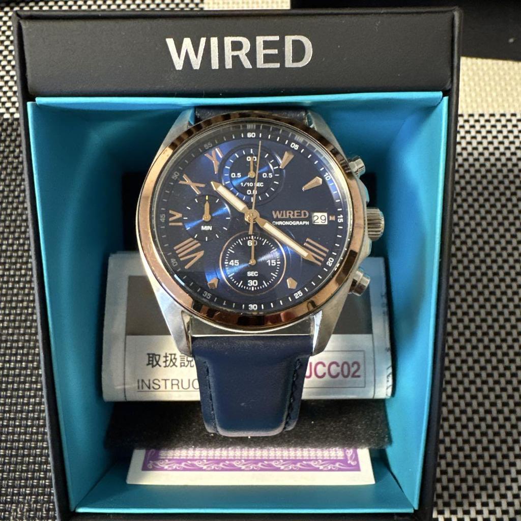 [USED] SEIKO WIRED VD57-KZ10 Chronograph Wristwatch with Box and Manual
