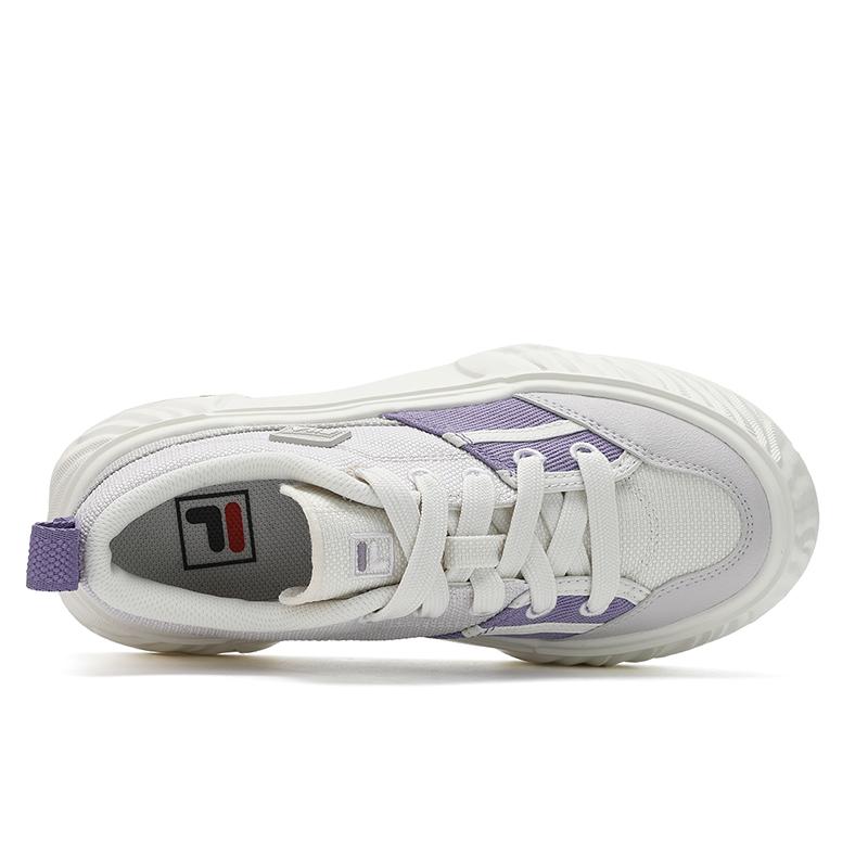 FILA Fosso Casual Versatile Simple Low-Top Canvas Shoes Women Sneakers Purple Gray F12W522311FGC