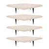 Stepping Stone with Ground Stakes Polypropylene Resin Weatherproof Garden Decor Stepping Stone for Lawn Outdoor