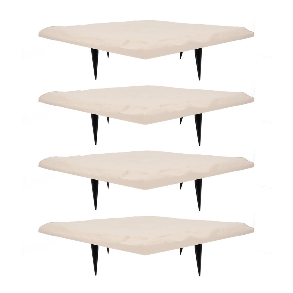 Stepping Stone with Ground Stakes Polypropylene Resin Weatherproof Garden Decor Stepping Stone for Lawn Outdoor