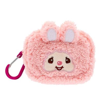 Stationery Monchhichi Merchandise Mini Pouch Plush Toy with S2221586 Sun-Star Carabiner, Chimutan,