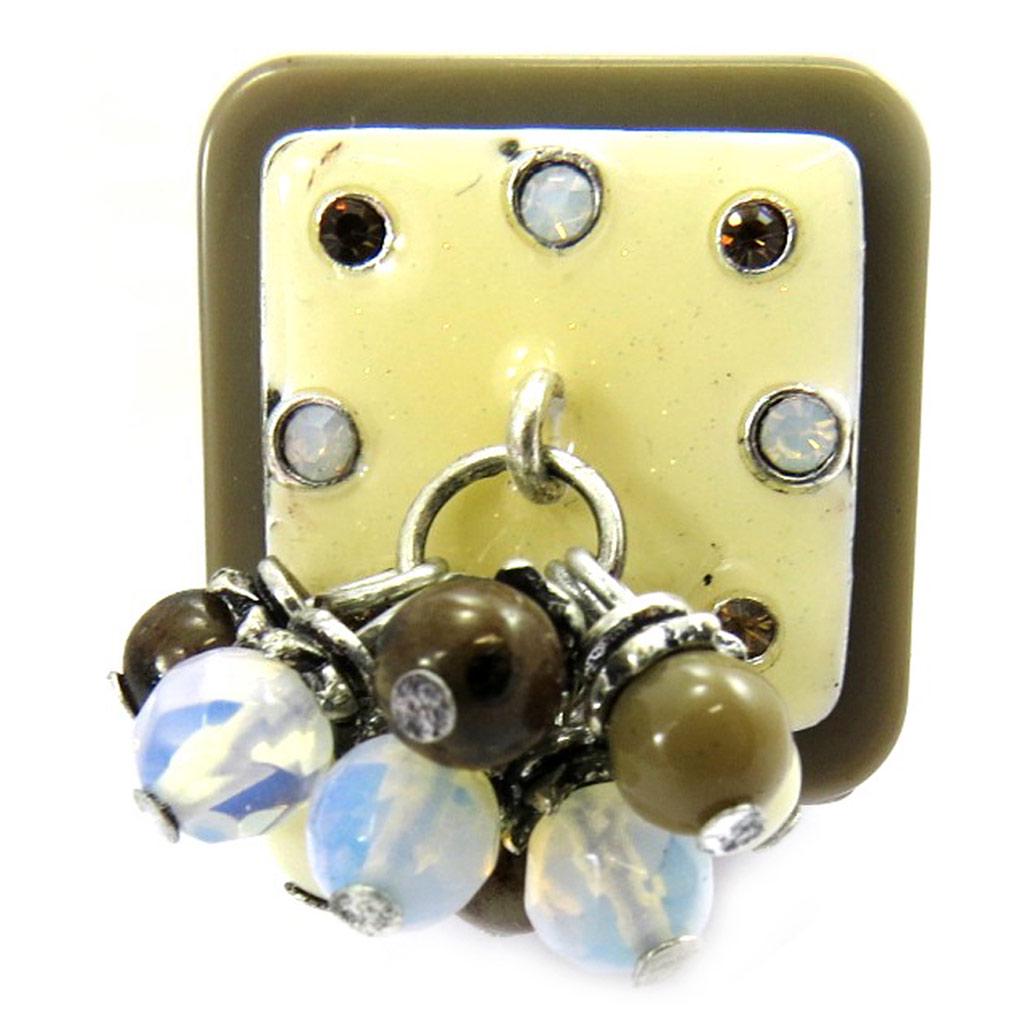 Les Trésors De Lily [G6166] - Bague Créateur 'Babouchka' marron