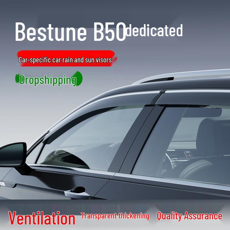 Rain and Sun Visor for Besturn B50 - Car Window Eyebrow & Door Guard 2016 Model 09-15 Besturn B50