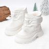Girls' White Casual Warm Outdoor Snow Boots