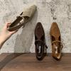 Inner height increase 4CM~ retro temperament single shoes women's shoes spring and autumn 2025 with skirt design Mary Jane shoes