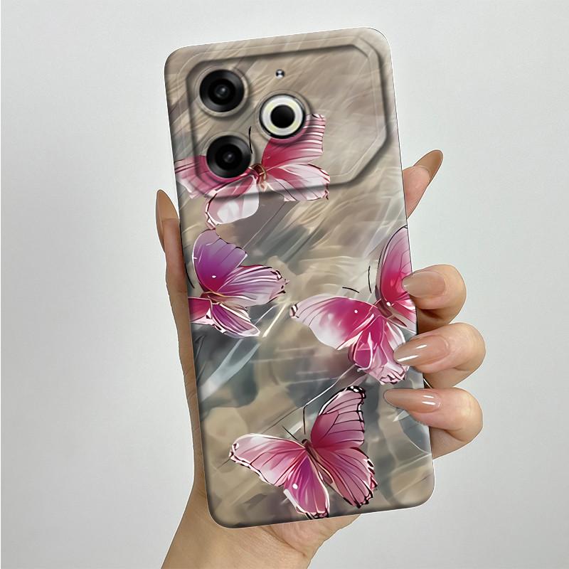 Per Tecno Pova 6 Neo Custodia POVA6NEO Silicone TPU Morbida Custodia per Telefono Verniciata Stampata Antiurto Protettiva Cover Posteriore