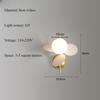 Modern Light Luxury Flower Shape Wall Lamp Nordic Room Decor Atmosphere Bedside Bedroom Board Wall Lights LED Glass Lamp