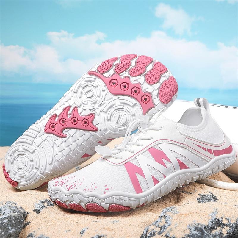 Couple Beach Shoes Casual Outdoor Barefoot Swimming Anti Slip Breathe Aqua Shoes Multifunctional Trekking Shoes for Water Sports