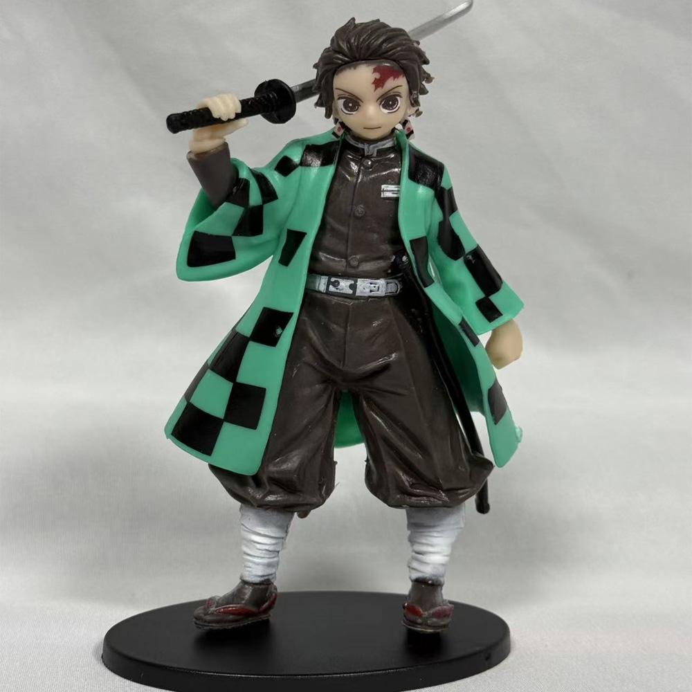 Non-Toxic .Spot Anime Slayer Kimetsu No Yaiba Figure Kamado Tanjirou Action Figure Agatsuma Zenitsu Nezuko Warrior Pvc Model Toys