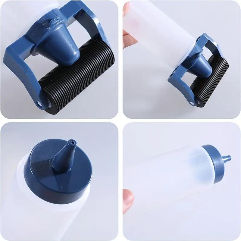 Glue Roller Bottle Set for Woodworking and Crafts, Glue Bottle with Glue Roller, Portable Simple Wood Glue Applicator Set