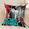 MMichael KKiwanuka Kissenbezug Weicher Plüschstoff Beidseitig Bedruckter Sofakissenbezug für Alle Jahreszeiten Heimdekoration Geschenk