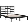 VidaXL Bed Frames Black Solid Wood 140x190 Cm 3105779
