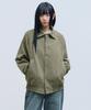 Filluminate Raglan Collar Denim Jacket - Khaki