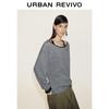 UR2026 Women's Casual Color-Block Stripe Layered Look Long Sleeve T-Shirt