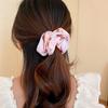 Headwear Sweet Scrunchies Rubber Band Bear Ponytail Holder Exquisite Printing Hair Rope  Daily