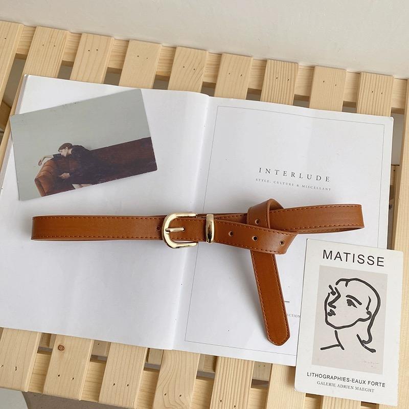 The Belt Female Design Feeling Minority New Fashion Decoration Jeans Retro Casual Wide Version Student Black Male Belt
