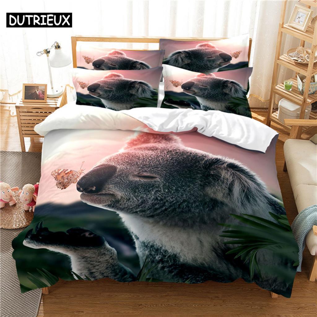3D Bed set Beautiful Beach Bedding Bed Sets Modern Quilt Cover+pillowcases Winter California King Bedding Sets Jogo De Cama Bed