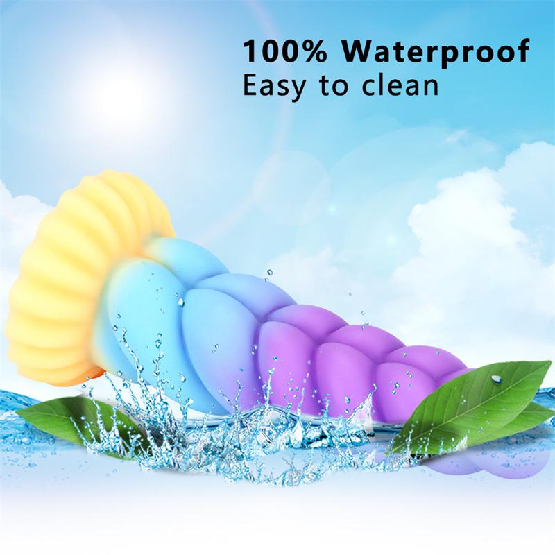 Intestines Anal Plugs Mixed Colored Silicone Dildo Penis Simulation Big Penis Alternative Sex Adult Products