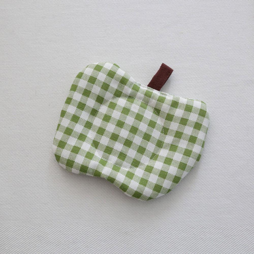 Ins Style Apple Clip Cotton Coaster Thickened Fabric Insulation Pad Table Mat Placemat Creative Cloth Art Kitchen Mat Decor