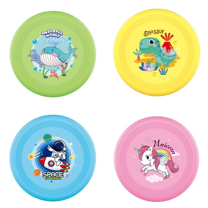 Soft Rubber Flying Disc Outdoor Parent Child Interactive Toy for Kids Hand Thrown Flying Saucer Backyard Party Toy