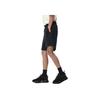 Li Ning Plain Cotton Straight Leg Breathable Sports Casual Shorts Men Shorts Black LKST007-2
