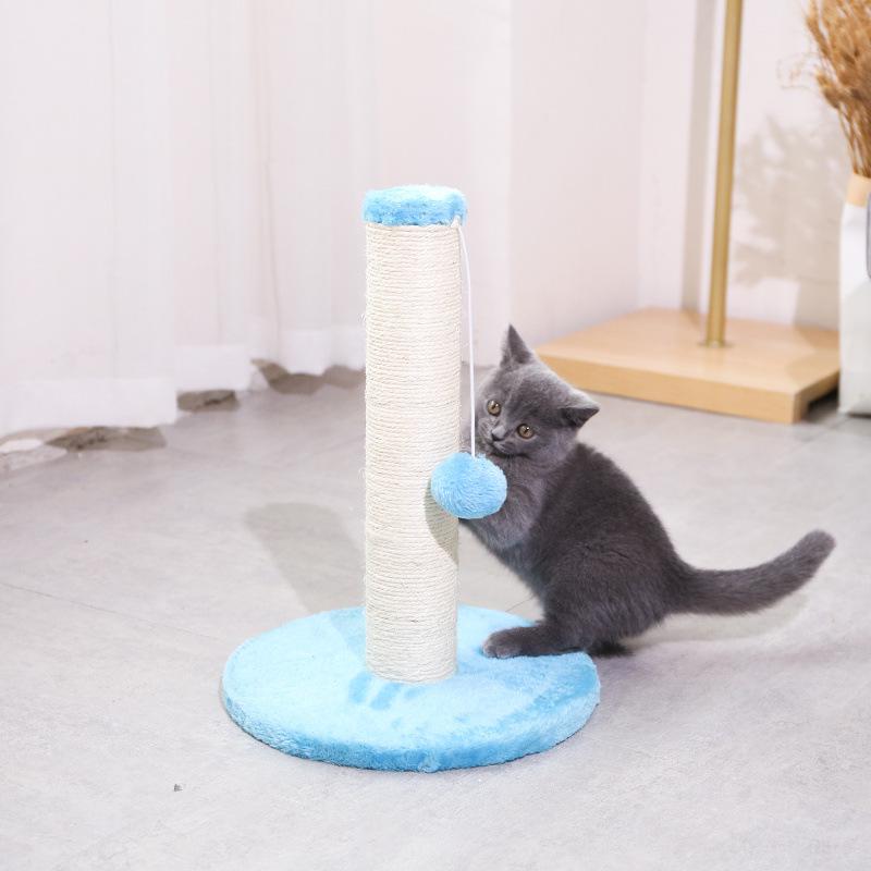 Albero tiragraffi per gatti in sisal con tiragraffi, molare per dentizione e giochi stimolanti per gattini e gatti adulti.