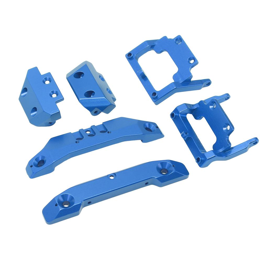 RC 1 18 Bumper Replacement Aluminum Alloy RC Front Rear Bumpers Plates Upgrade Parts for Traxxas Latrax Teton 1 18 Blue