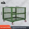 Panzhan Heavy-Duty Folding Mesh Storage Cage with Wheels