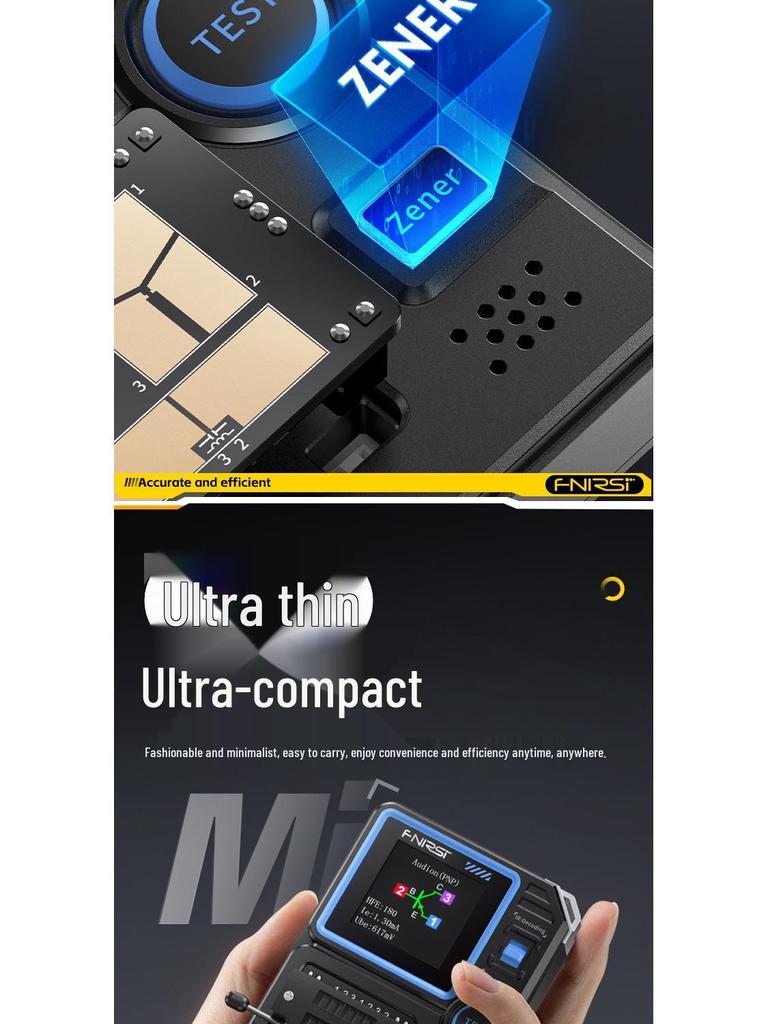FNIRSI LCR-P1 Capacitance, Resistance, and MOSFET Tester & Triode Component Detector