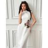 European summer new Chinese style elegant temperament flower embroidery stand-up collar sleeveless long dress women