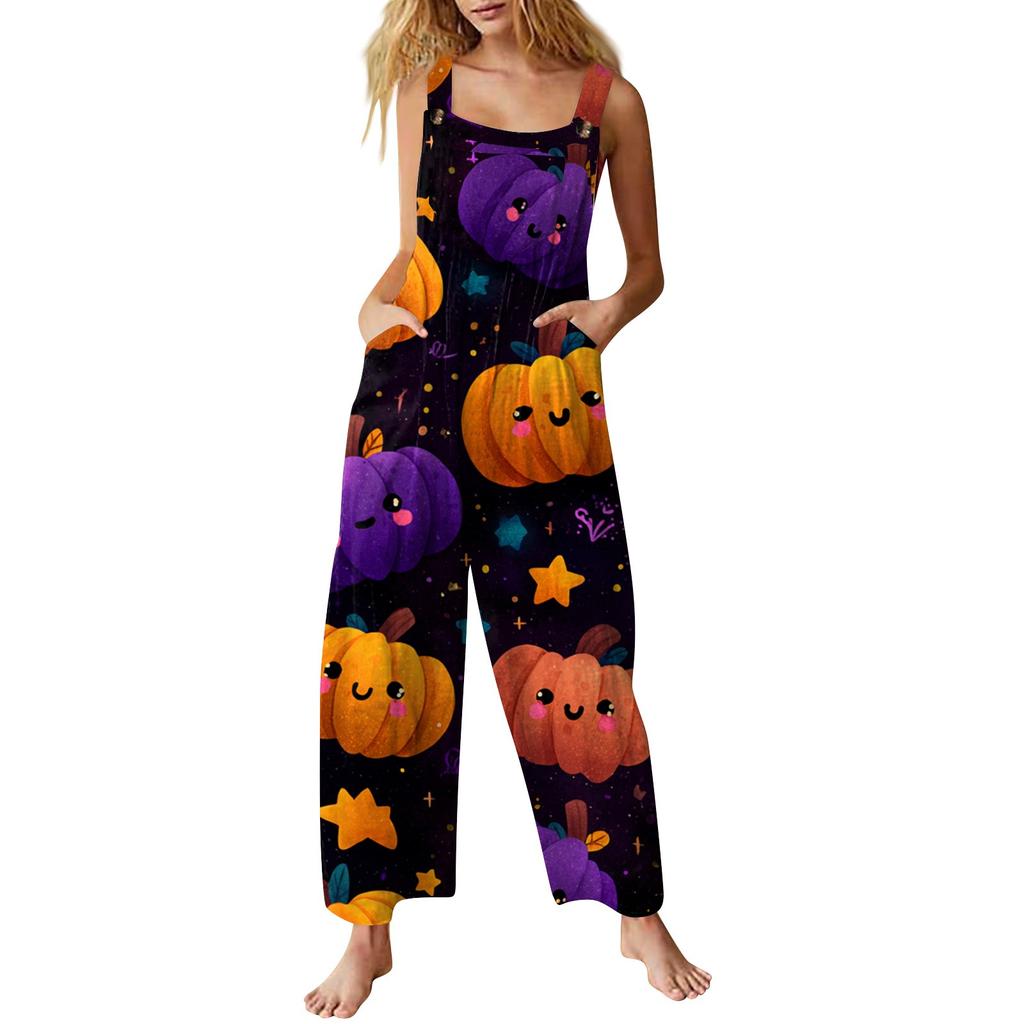 Tuta da donna stampata casual ampia