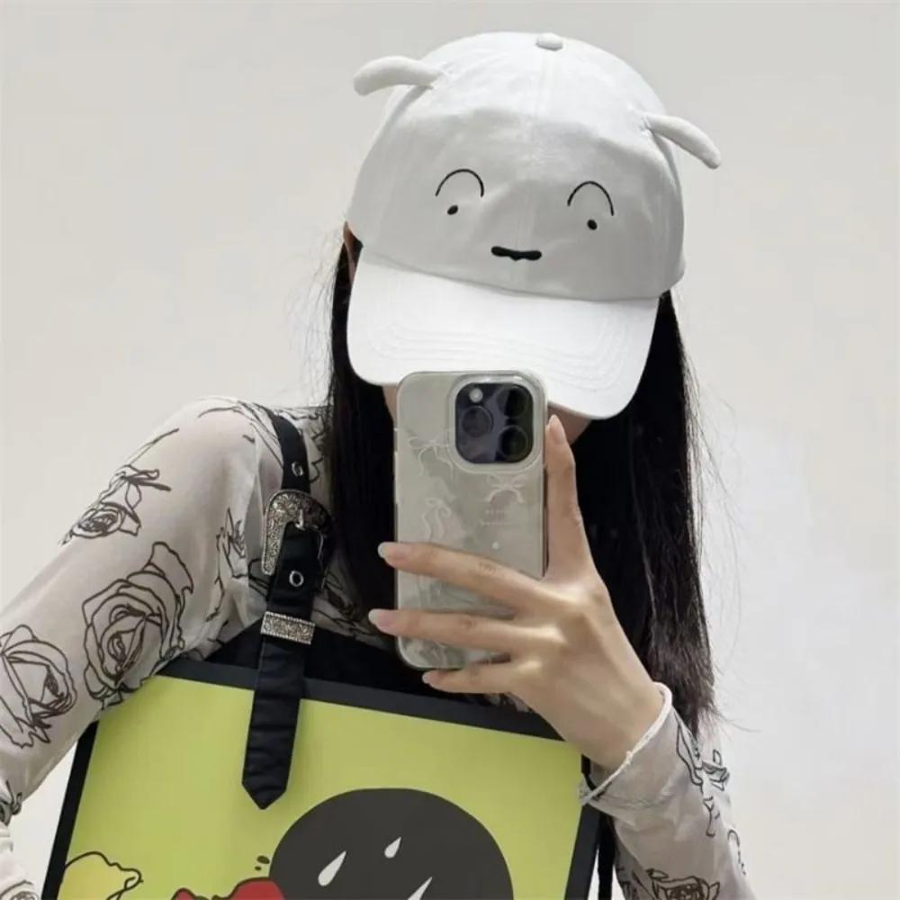 Cute Crayon Shin-chan Peaked Cap Soft Top Children's Outdoor Sunhat Girls Versatile Headwear