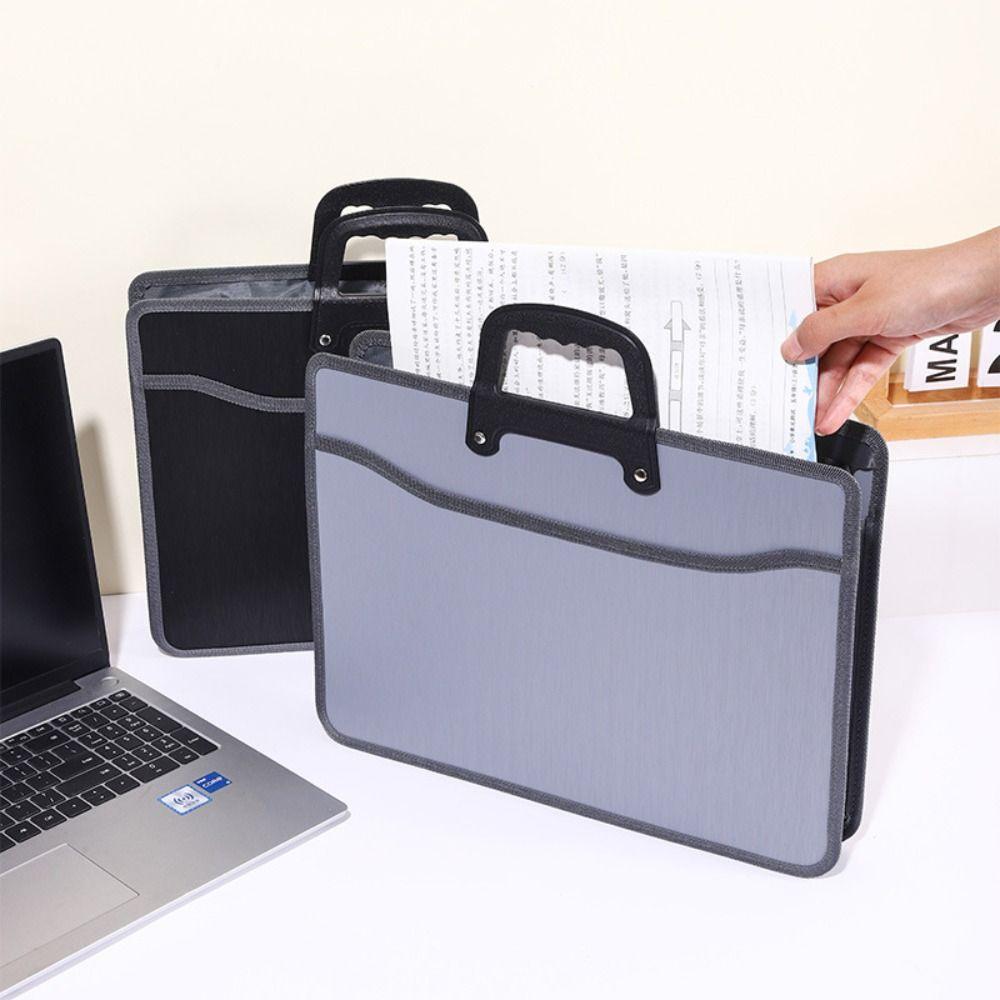 Waterproof Office Briefcase Large Capacity Business Tote Bag Portable File Bag  Work Environment