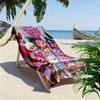 BFF Cartoon Print Beach Towel, Large Soft Quick Dry Towel for Beach Camping Swimming