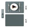 Spot Square Leather Western Food Mat Thermal Insulation Coaster Table Mat Home Dining Table Plate Mat Bowl Printable Tableware