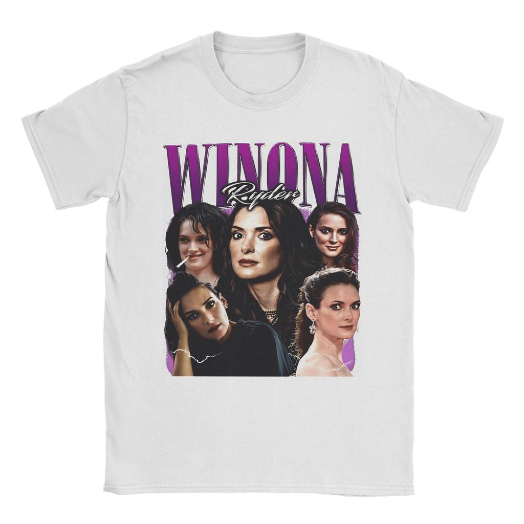2026 Winona Ryder Unisex WomenT Shirt Film Awesome Tee Shirt Short Sleeve O Neck TShirt Cotton Gift Idea Clothes