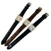 Women'S Watch Women'S Rectangular Simple Retro Style Diamond-Encrusted Leather High-Value Women'S Watch