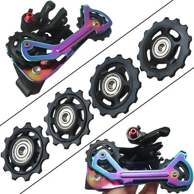 2Pcs 11T 12T 13T 14T Bearing Bicycle Rear Guide Wheel Road Bike Jockey Rear Derailleur Pulley Roller For Bicycle Repair Kit