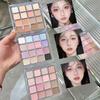 16 Color Matte Shimmer Eyeshadow Palette Earth Tones Low Saturation Highly Pigmented Long Lasting Makeup Set