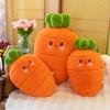 Soft and Cute Shy Carrot Plush Toys for Girls' Bedside Pillow Office Cushion Lying Pillow Bestie Gift