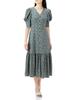 Snidel Sustaina Puff Sleeve Variety Print Dress SWFO224092 KKI 0 Women's